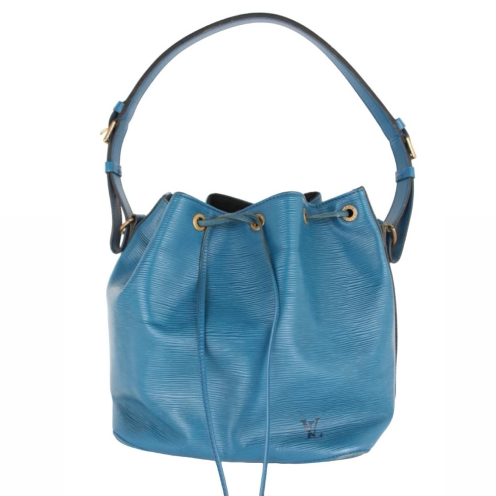 LOUIS VUITTON BLUE TOLDEO EPI NOE DRAWSTRING BUCKET BAG - Picture 6 of 9